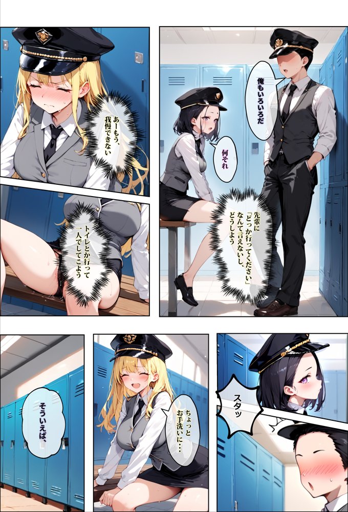 彼女よりエッチが上手い子との浮気SEXを見せてあげた話〜中出し列車で働くビッチ〜 エロ同人誌画像 018