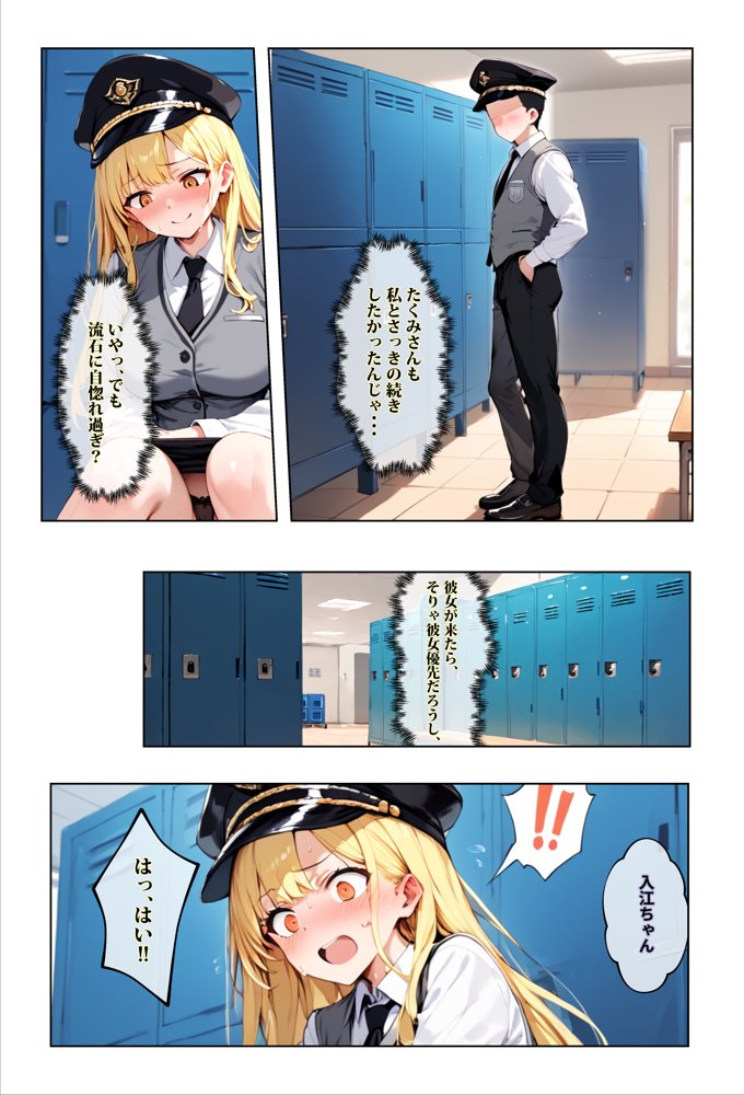 彼女よりエッチが上手い子との浮気SEXを見せてあげた話〜中出し列車で働くビッチ〜 エロ同人誌画像 020