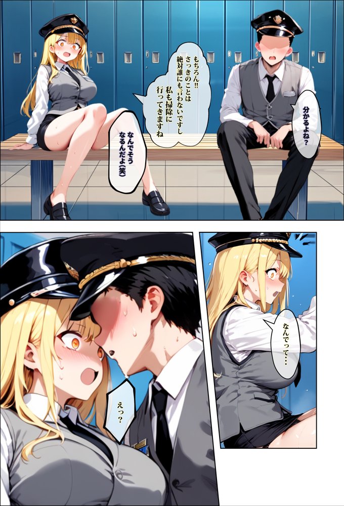 彼女よりエッチが上手い子との浮気SEXを見せてあげた話〜中出し列車で働くビッチ〜 エロ同人誌画像 021