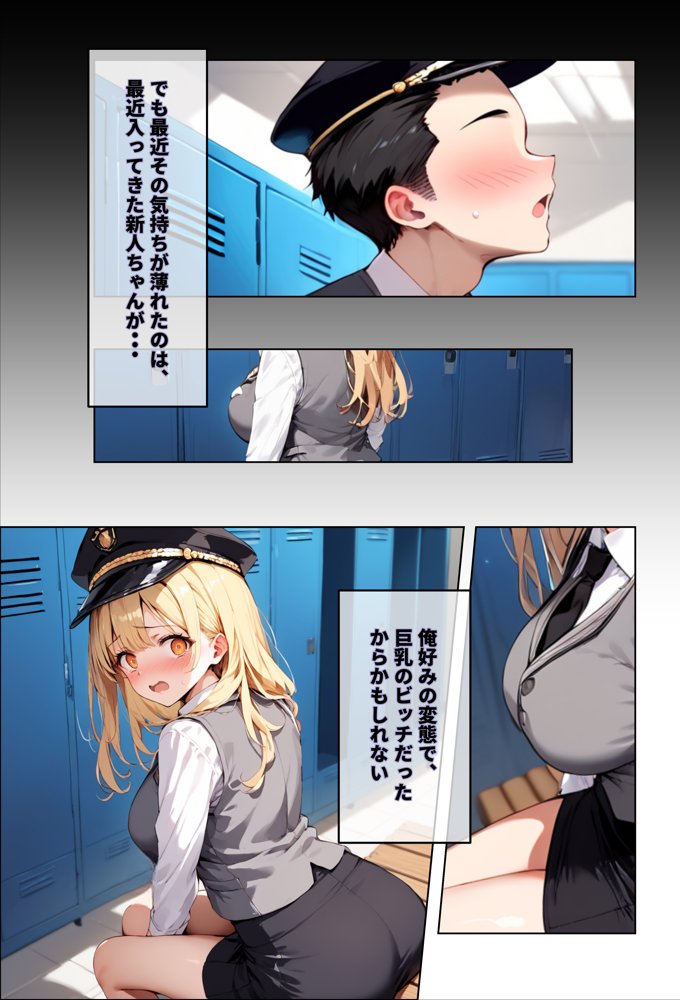 彼女よりエッチが上手い子との浮気SEXを見せてあげた話〜中出し列車で働くビッチ〜 エロ同人誌画像 003
