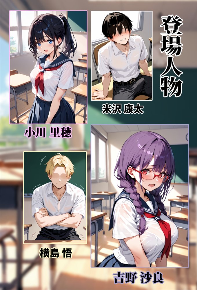 ずっと好きだった女の子に彼氏がいたので、女友達にマ〇コを貸してもらった件 エロ同人誌画像 004