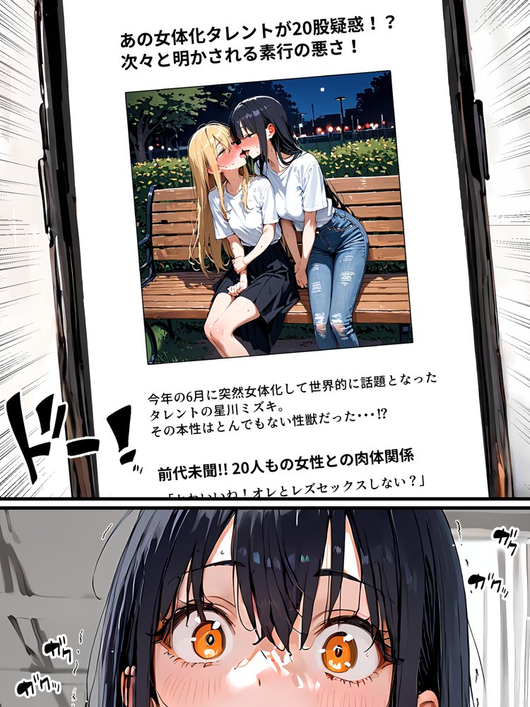 史上初！！元男の巨乳TS娘が衝撃のAVデビュー エロ同人誌画像 009