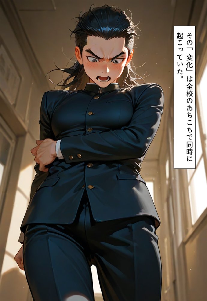 全校女体化★スクールジャッジ〜謎の美少女の裁きはセーラー服で下される〜 エロ同人誌画像 025