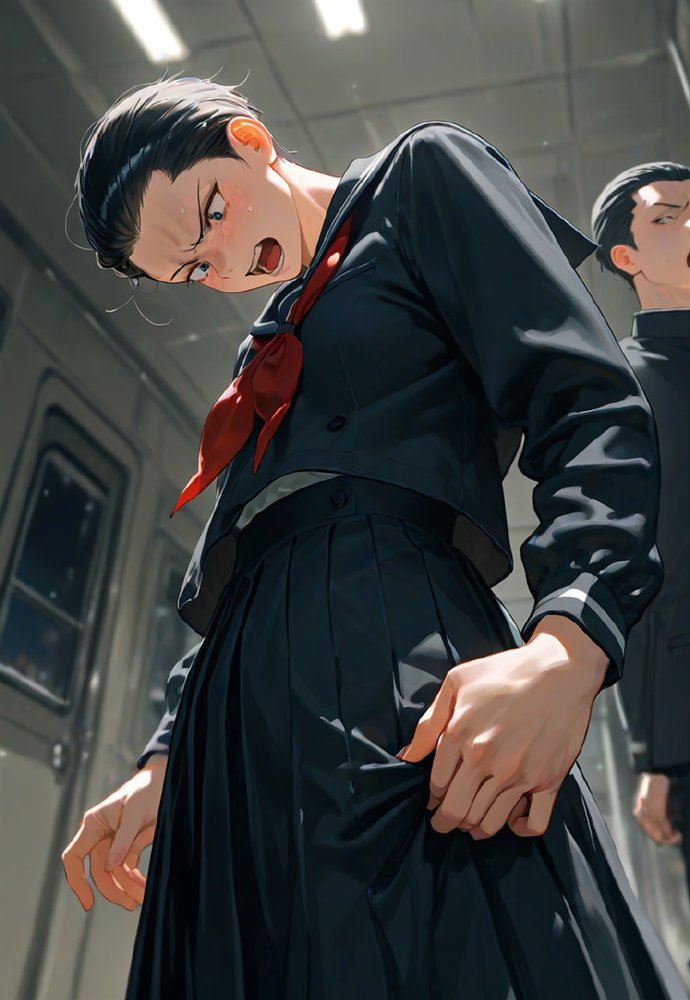 全校女体化★スクールジャッジ〜謎の美少女の裁きはセーラー服で下される〜 エロ同人誌画像 053