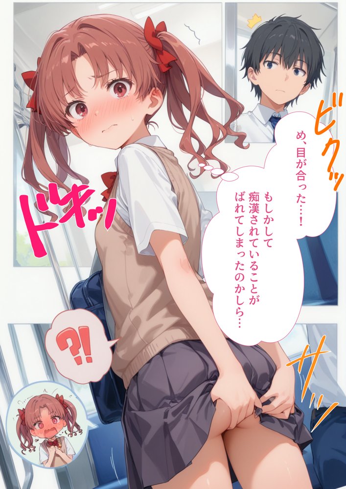 調教ヒロイン 白〇黒子編 電車でオス達に痴〇されてメスにされました エロ同人誌画像 002