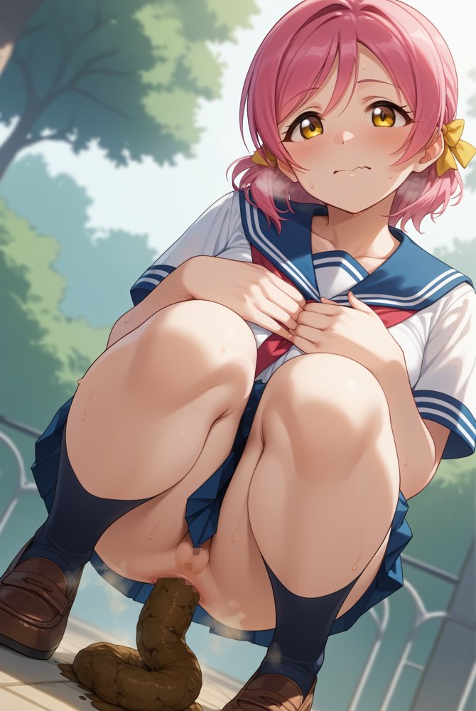 極太うんこ出しまくり 制服排泄無法痴態 エロ同人誌画像 001