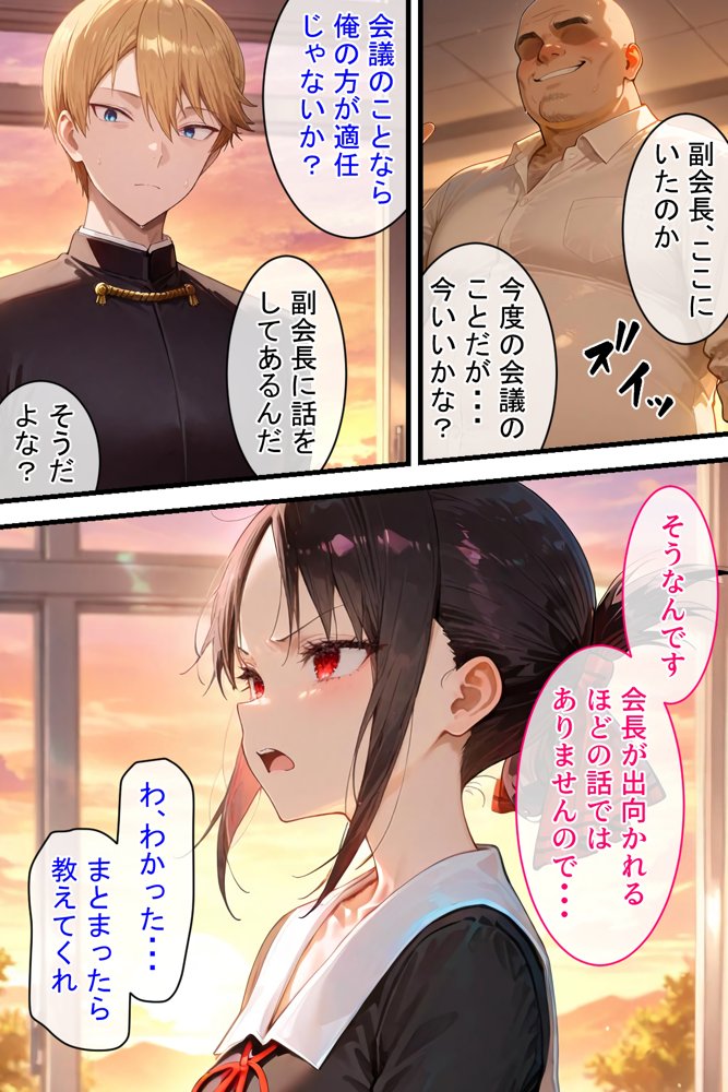憧れの処女ヒロインが絶倫おじさんによって快楽堕ち性●隷にされる話 四宮かぐや編 エロ同人誌画像 003