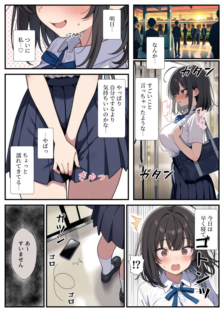 黒髪巨乳の幼馴染が──彼氏との初H直前に見知らぬ男の催●で堕とされる話 エロ同人誌画像 009