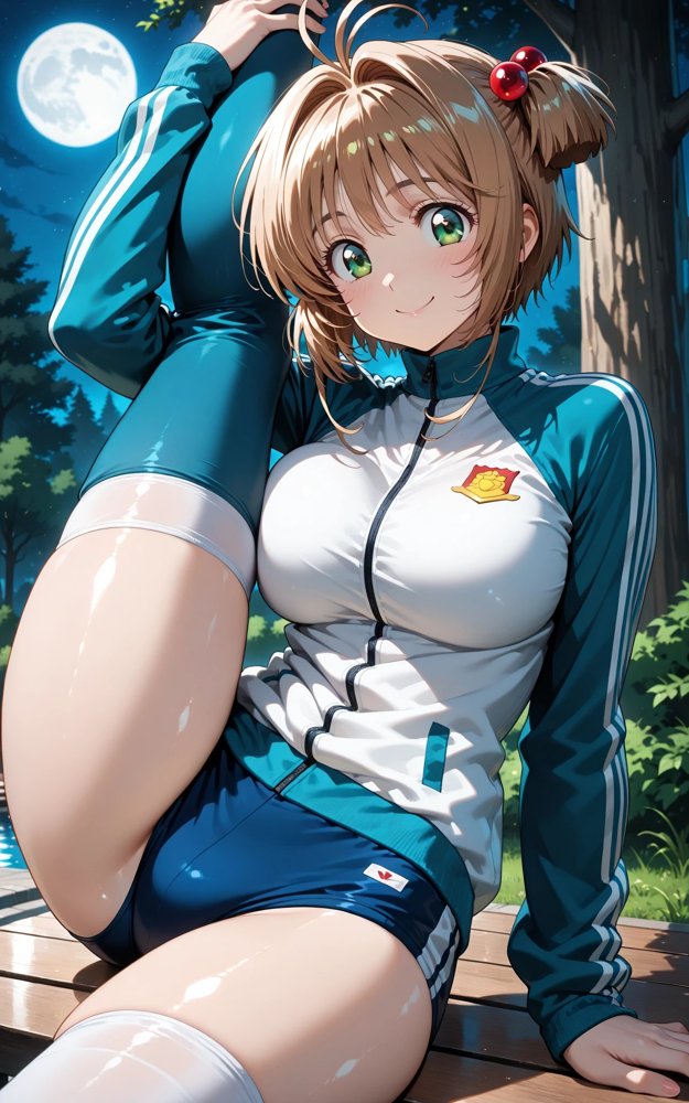 【発情ヒロイン】カードキ〇プターさくら 木〇本桜 屋外ブルマ編 エロ同人誌画像 003
