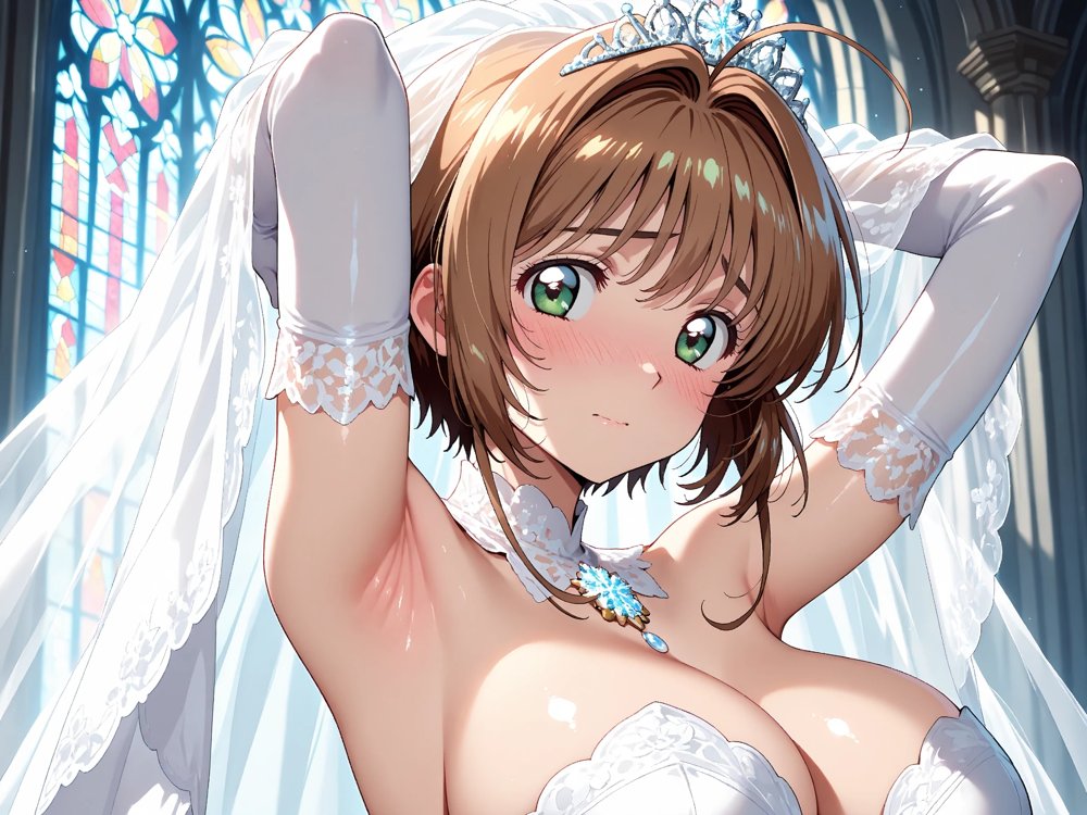 【雌イキヒロイン】 カード●ャプターさくら  純白ドレスの花嫁陵●〜カード使いの少女とおじさんの背徳の儀〜 エロ同人誌画像 010