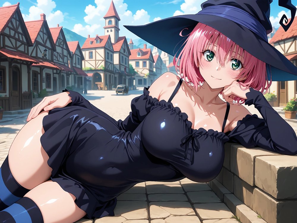 【発情ヒロイン】T●Loveる  モモ・ベ●ア・デビルーク  魔法使いコスで野外授業…しっぽまで感じるの！ エロ同人誌画像 010