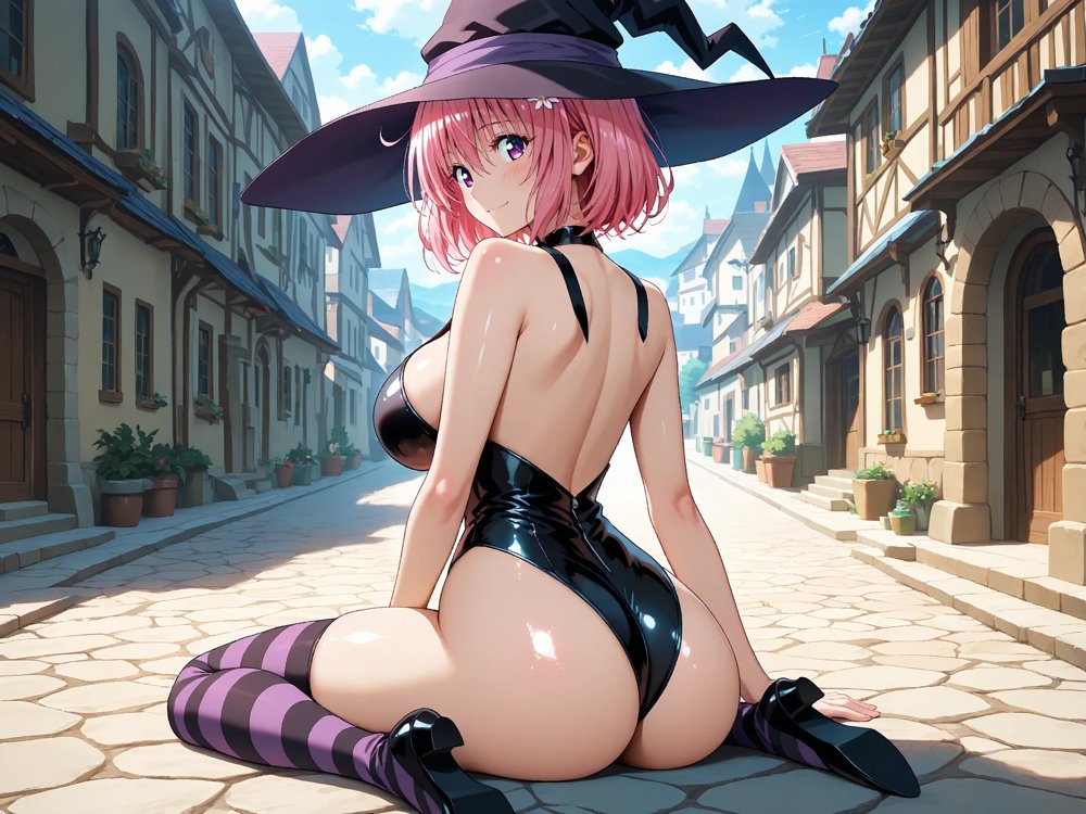 【発情ヒロイン】T●Loveる  モモ・ベ●ア・デビルーク  魔法使いコスで野外授業…しっぽまで感じるの！ エロ同人誌画像 011