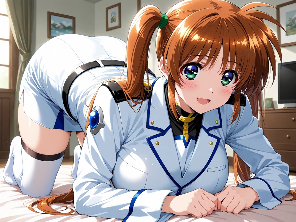【雌イキヒロイン】魔法少女リ●カルなのは  おじさんと禁断の魔力供給  〜バリアジャケットのまま濃厚ザーメン注入〜 エロ同人誌画像 011