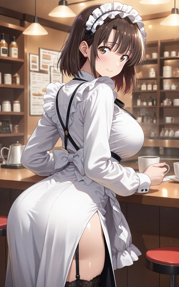 【発情ヒロイン】冴えない彼女〇育てかた  加〇恵  メイド編 エロ同人誌画像 004