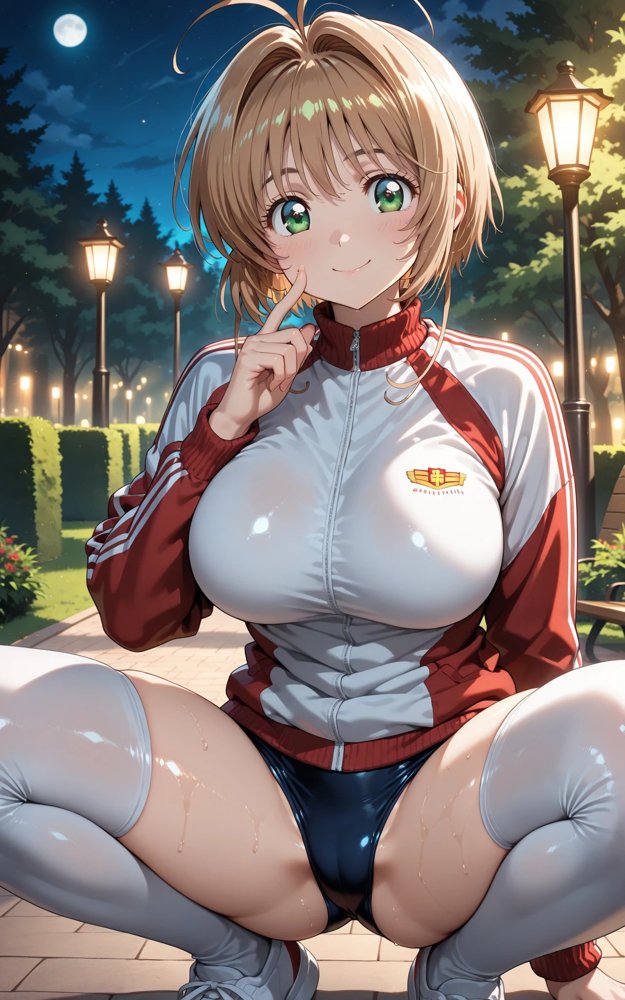 【発情ヒロイン】カードキ〇プターさくら 木〇本桜 屋外ブルマ編 エロ同人誌画像 005