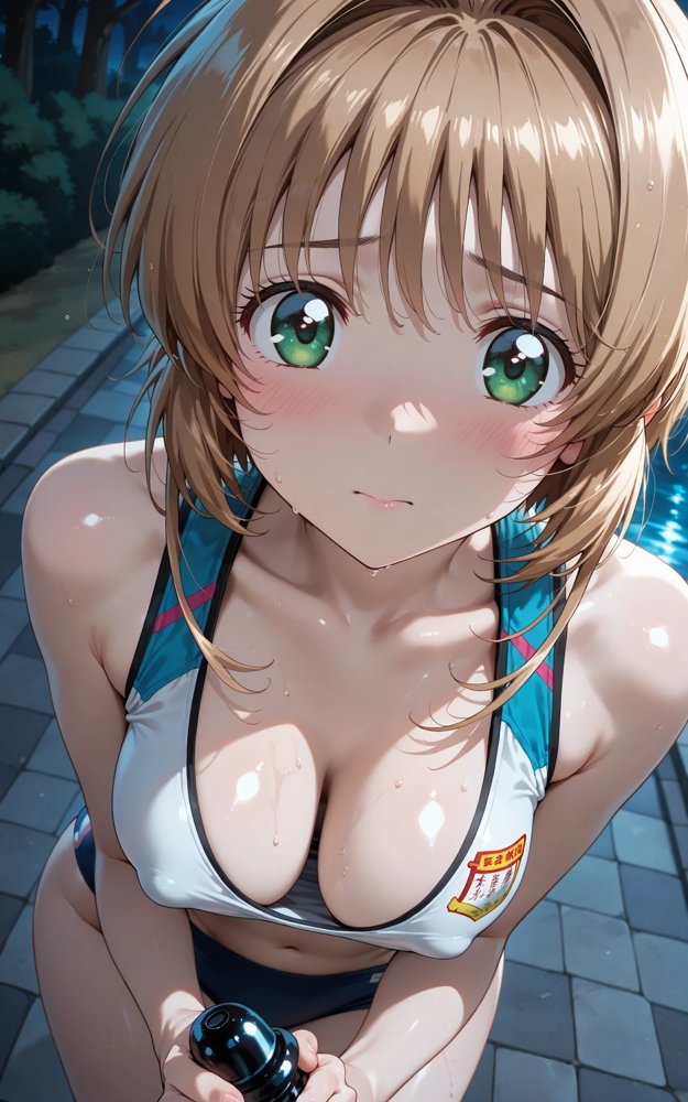【発情ヒロイン】カードキ〇プターさくら 木〇本桜 屋外ブルマ編 エロ同人誌画像 015