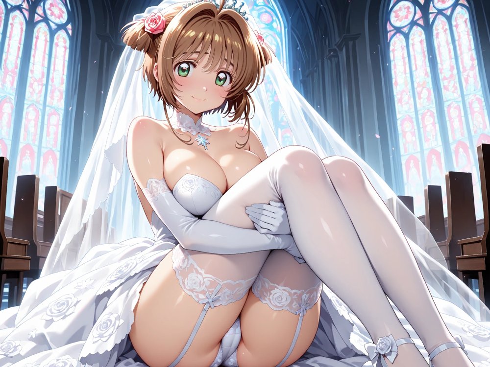 【雌イキヒロイン】 カード●ャプターさくら  純白ドレスの花嫁陵●〜カード使いの少女とおじさんの背徳の儀〜 エロ同人誌画像 007