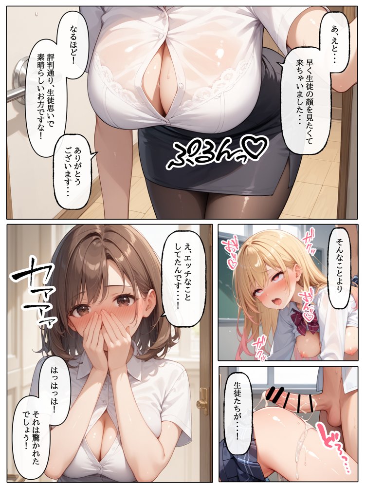 【コミック版】性処理学園〜転勤・処女教師編〜 エロ同人誌画像 014