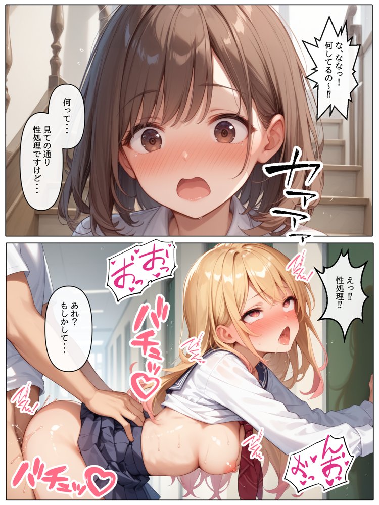 【コミック版】性処理学園〜転勤・処女教師編〜 エロ同人誌画像 007