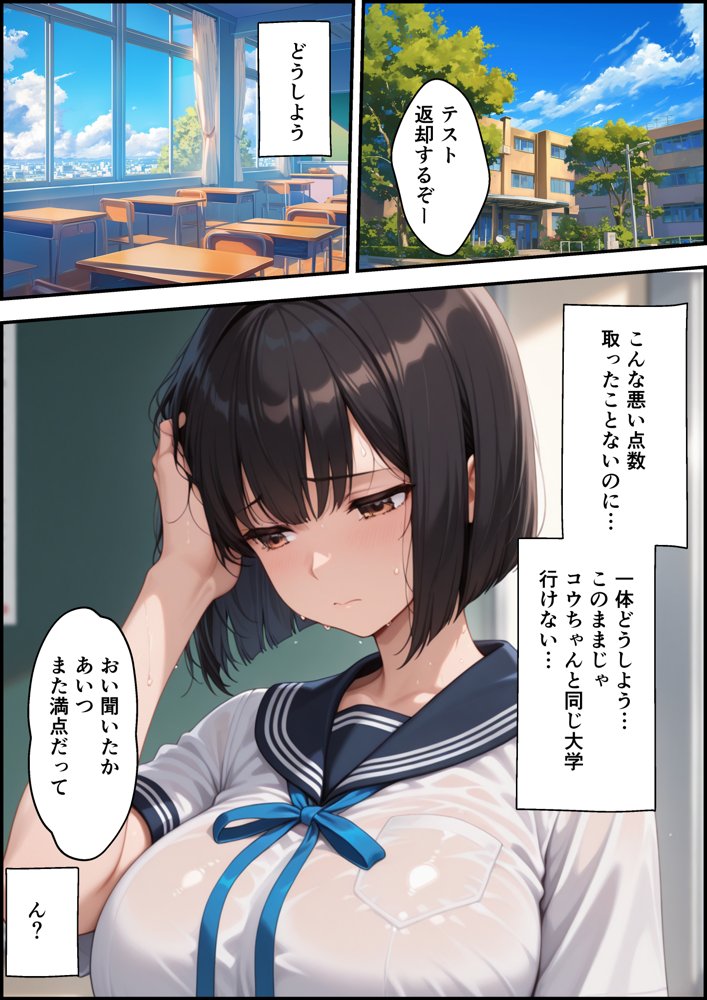 ボクを守るために不良の性奴●になっても絶対に堕ちないカノジョ3 無料エロ漫画（同人誌）サンプル画像017