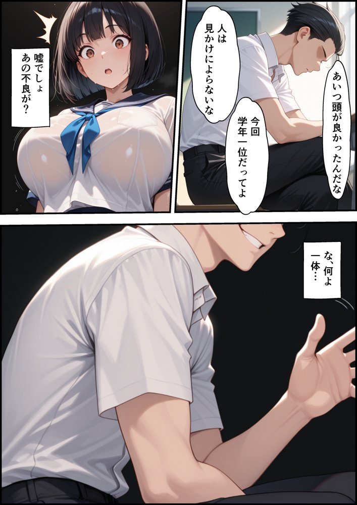 ボクを守るために不良の性奴●になっても絶対に堕ちないカノジョ3 無料エロ漫画（同人誌）サンプル画像018