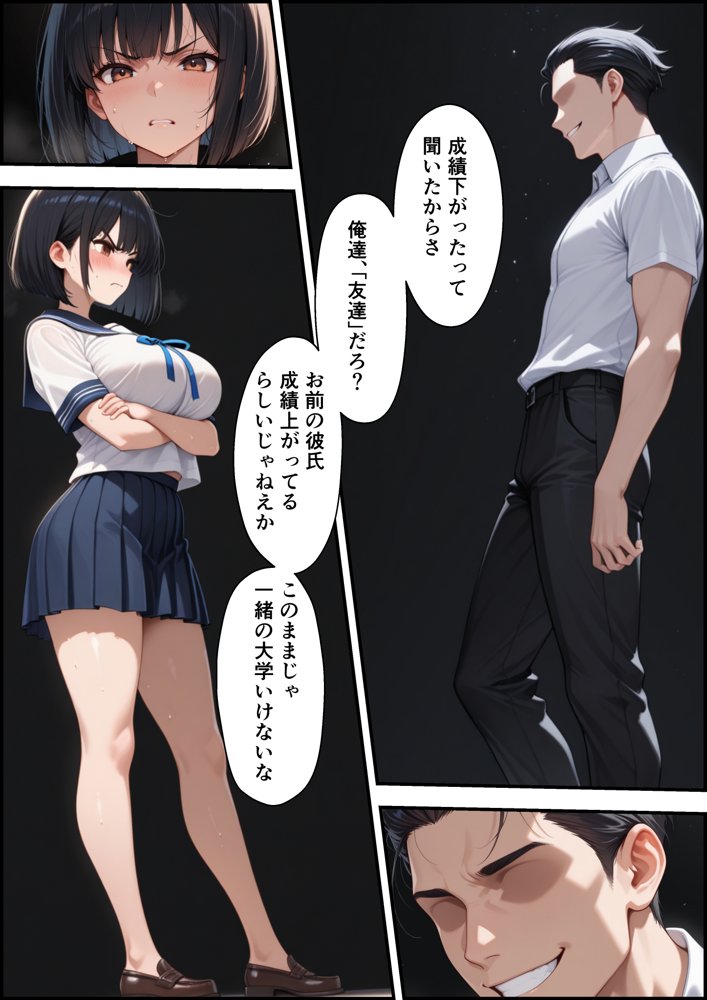 ボクを守るために不良の性奴●になっても絶対に堕ちないカノジョ3 無料エロ漫画（同人誌）サンプル画像020
