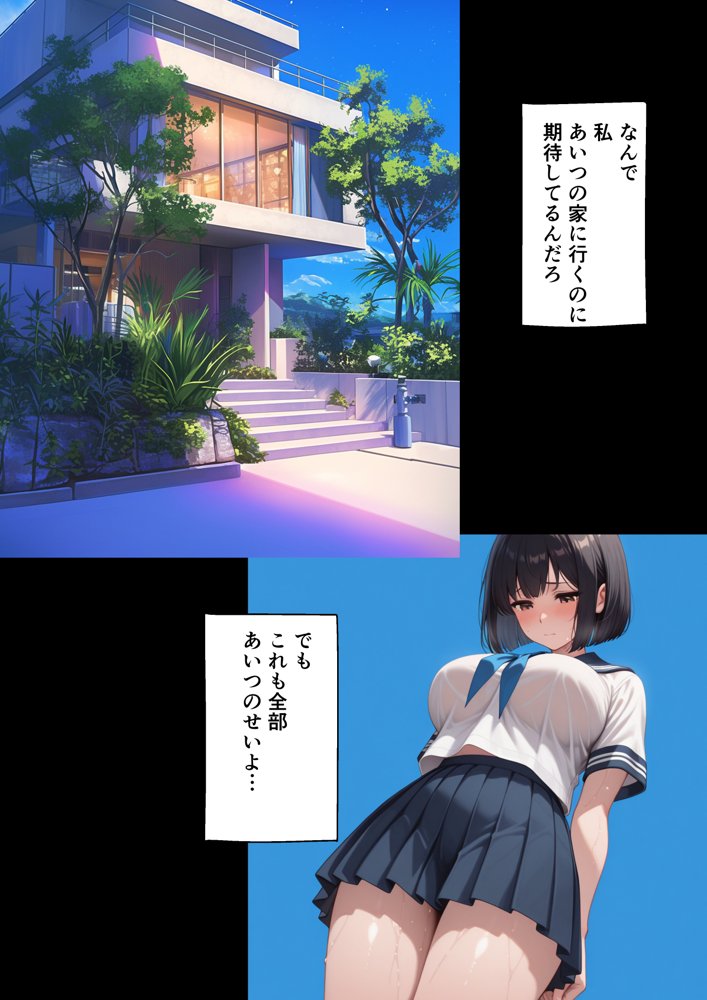 ボクを守るために不良の性奴●になっても絶対に堕ちないカノジョ3 無料エロ漫画（同人誌）サンプル画像035