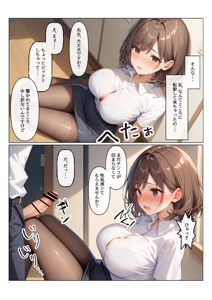 【コミック版】性処理学園〜転勤・処女教師編〜 エロ同人誌画像 063