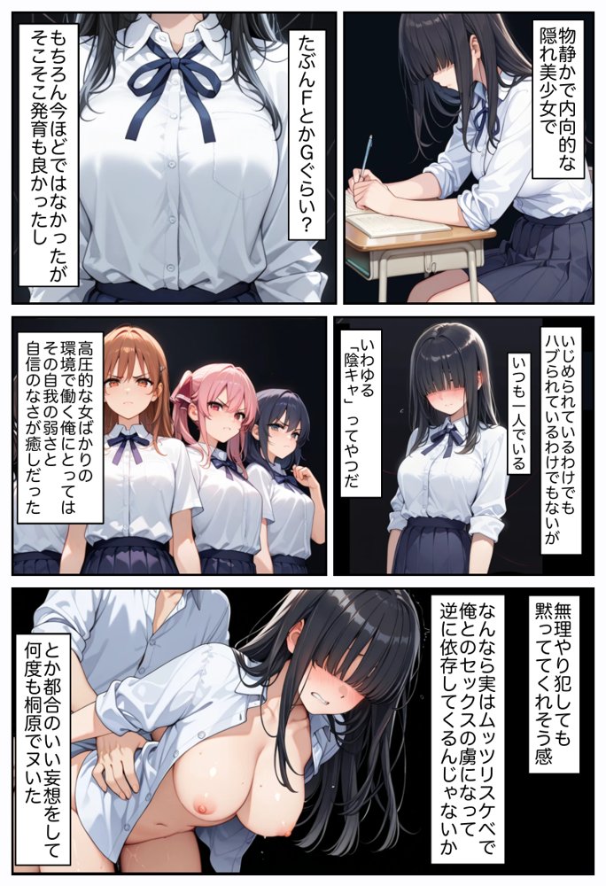 俺しか勃起できない世界  〜Kカップ爆乳陰キャ教え子生オナホ化計画〜 無料エロ漫画（同人誌）サンプル画像026