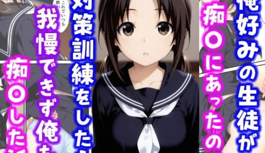 俺好みの生徒が痴〇にあったので対策訓練をしたら我慢できず俺も痴〇した話