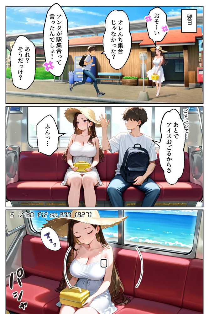 強気だけど実はチョロすぎる幼馴染ギャルー夏休み編ー 無料エロ漫画（同人誌）サンプル画像033