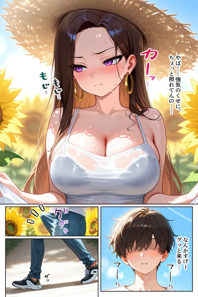 強気だけど実はチョロすぎる幼馴染ギャルー夏休み編ー 無料エロ漫画（同人誌）サンプル画像041