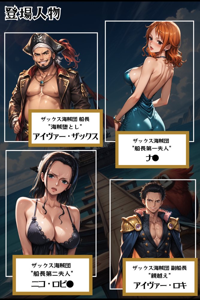 巨乳海賊狩り 3 〜服従の証 完全妊娠 Wフェラ〜 エロ同人誌画像 002