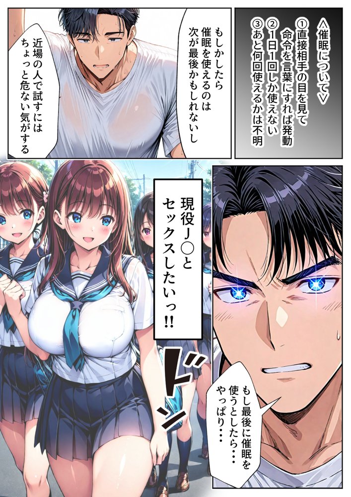 ツンデレ巨乳J◯とわからせ催●SEX 無料エロ漫画（同人誌）サンプル画像008