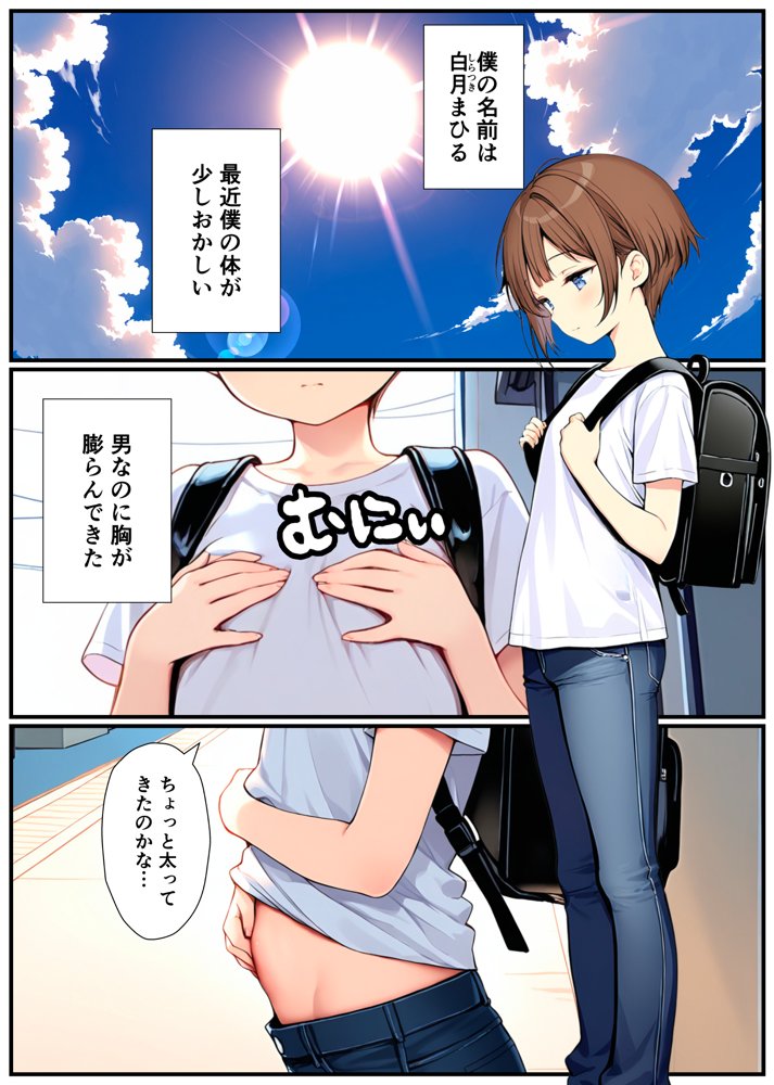 子宮誕生〜女の子になった体でセックスに溺れる学校生活〜 エロ同人誌画像 001