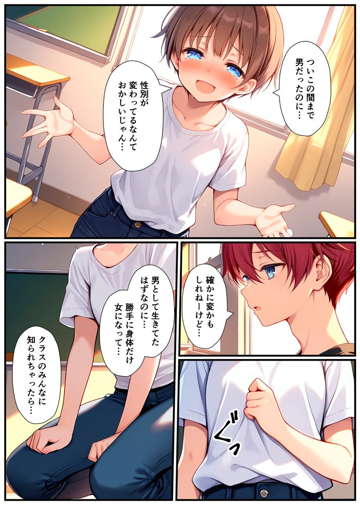 子宮誕生〜女の子になった体でセックスに溺れる学校生活〜 エロ同人誌画像 020