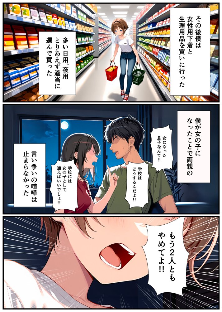 子宮誕生〜女の子になった体でセックスに溺れる学校生活〜 エロ同人誌画像 006